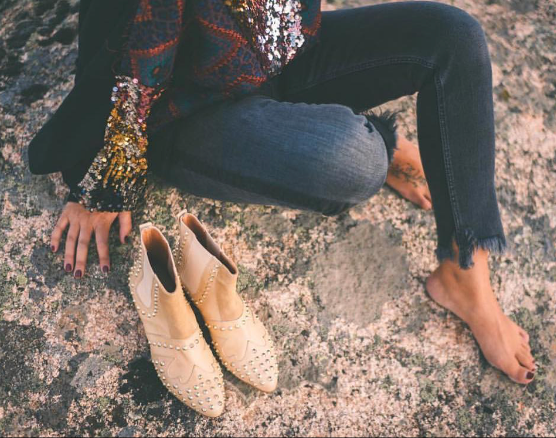 Botin HURRICANE Tachas Camel