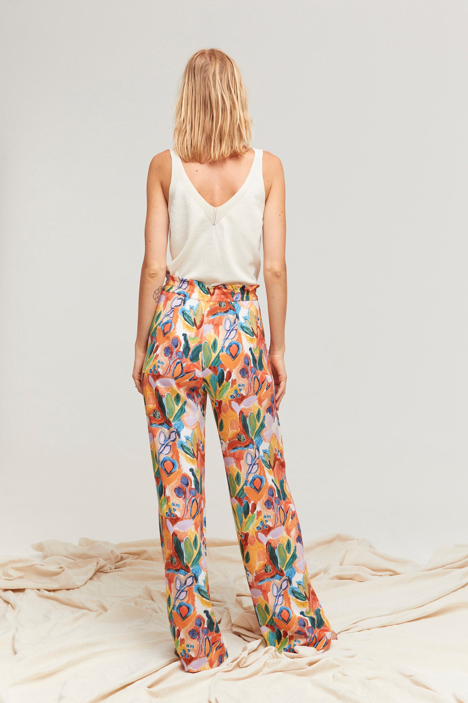 PANTALON GARDEN NARANJO LIA