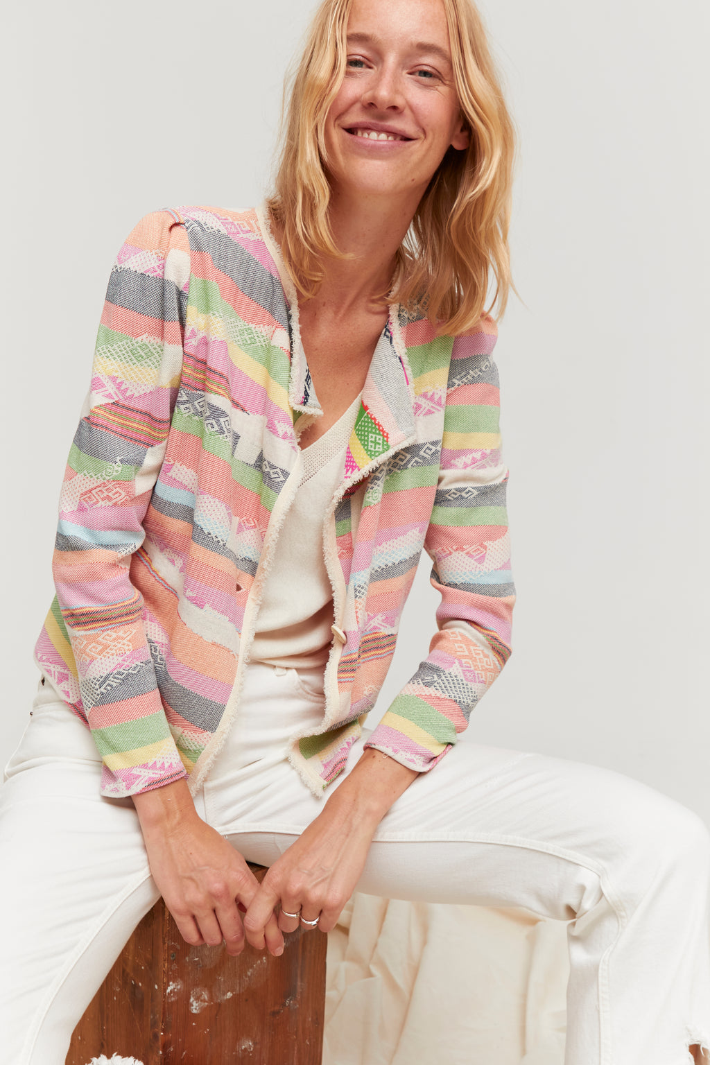 CARDIGAN CORTO CORAL SILAN